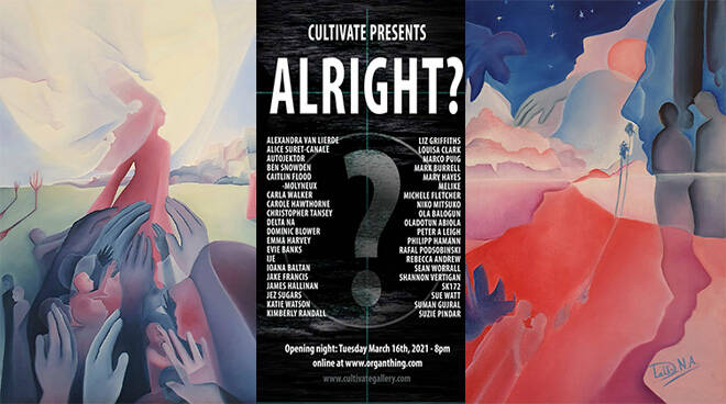 Gli artisti Delta N.A. parteciperanno alla mostra internazionale “Alright?” organizzata dalla galleria londinese Cultivate Art Gallery.