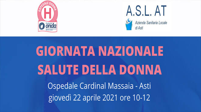 Giornata Nazionale della Salute della Donna, giovedì evento online sul canale youtube dell’Asl di Asti
