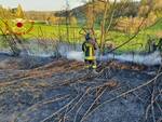 incendio sterpaglie castell'alfero