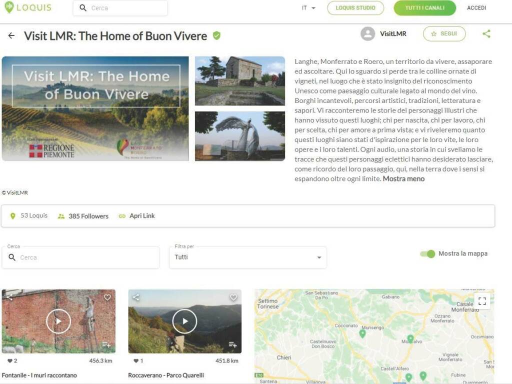 Langhe Monferrato Roero: "The Home of BuonVivere" il geo-podcast online