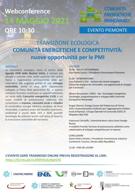 TRANSIZIONE ECOLOGICA COMUNITÀ ENERGETICHE E COMPETITIVITÀ