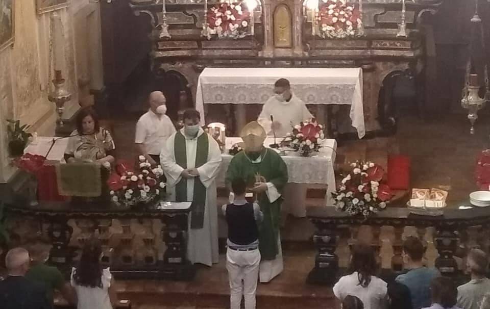 Pozzengo, cresime nella chiesa di San Bononio per i giovani di Gabiano e Mombello Monferrato