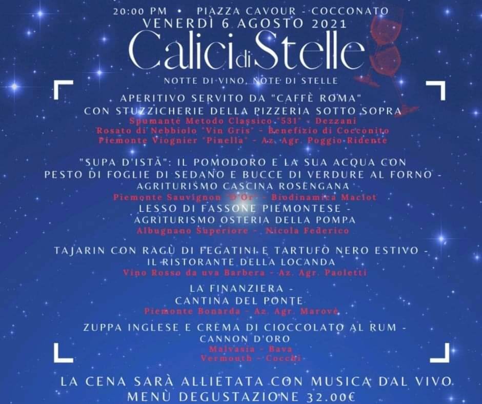 calici di stelle cocconato