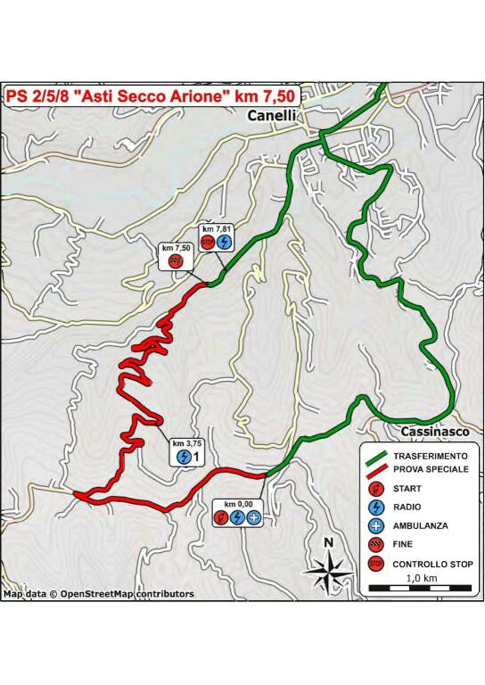 rally vigneti monferrini prove speciali cartine