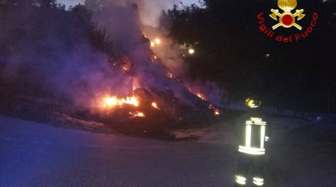 vigili del fuoco incendio frinco