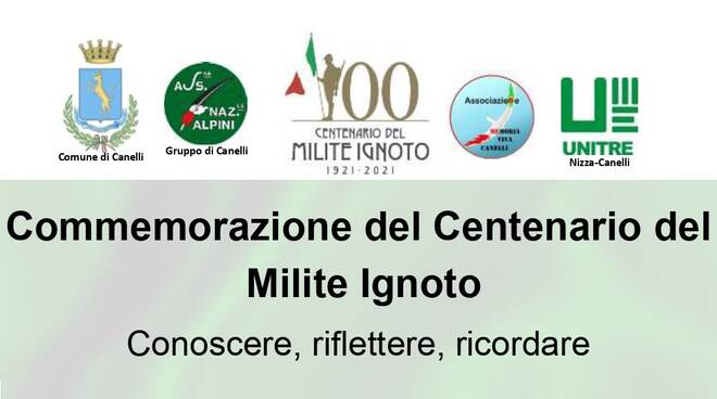 Commemorazione del Centenario del Milite Ignoto canelli