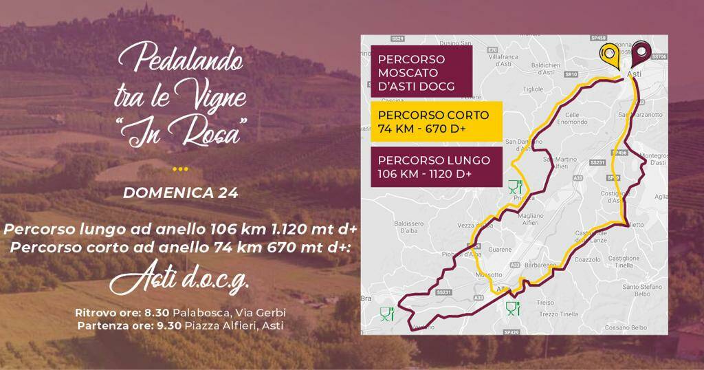 pedalando tra le vigne in rosa 2021