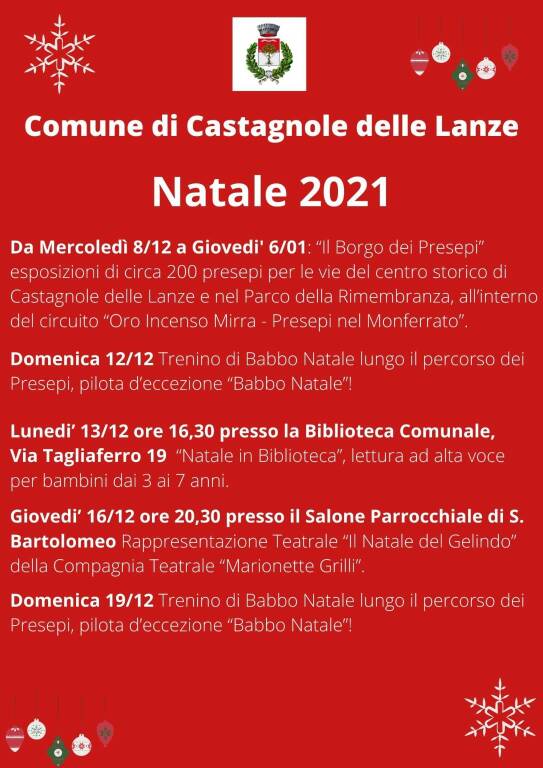 natale castagnole lanze