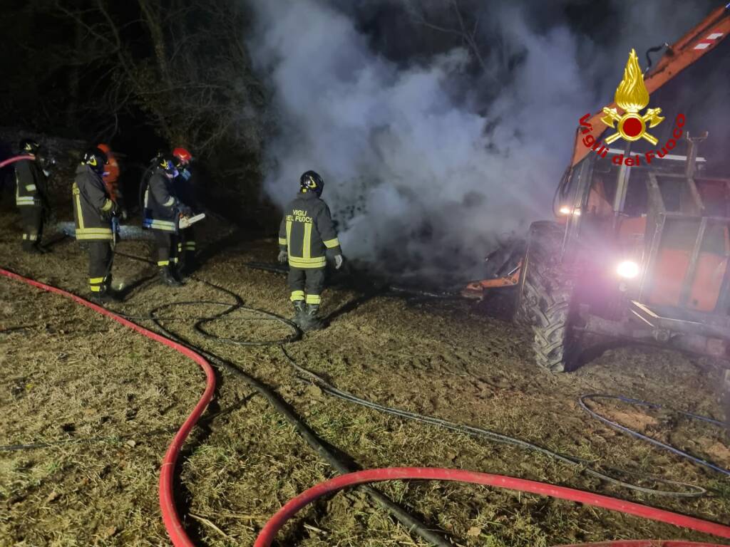 incendio berzano san pietro