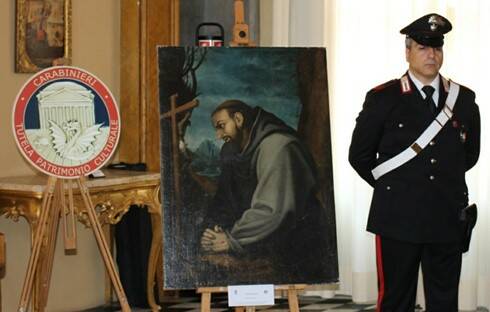 opere d'arte recuperate carabinieri bologna