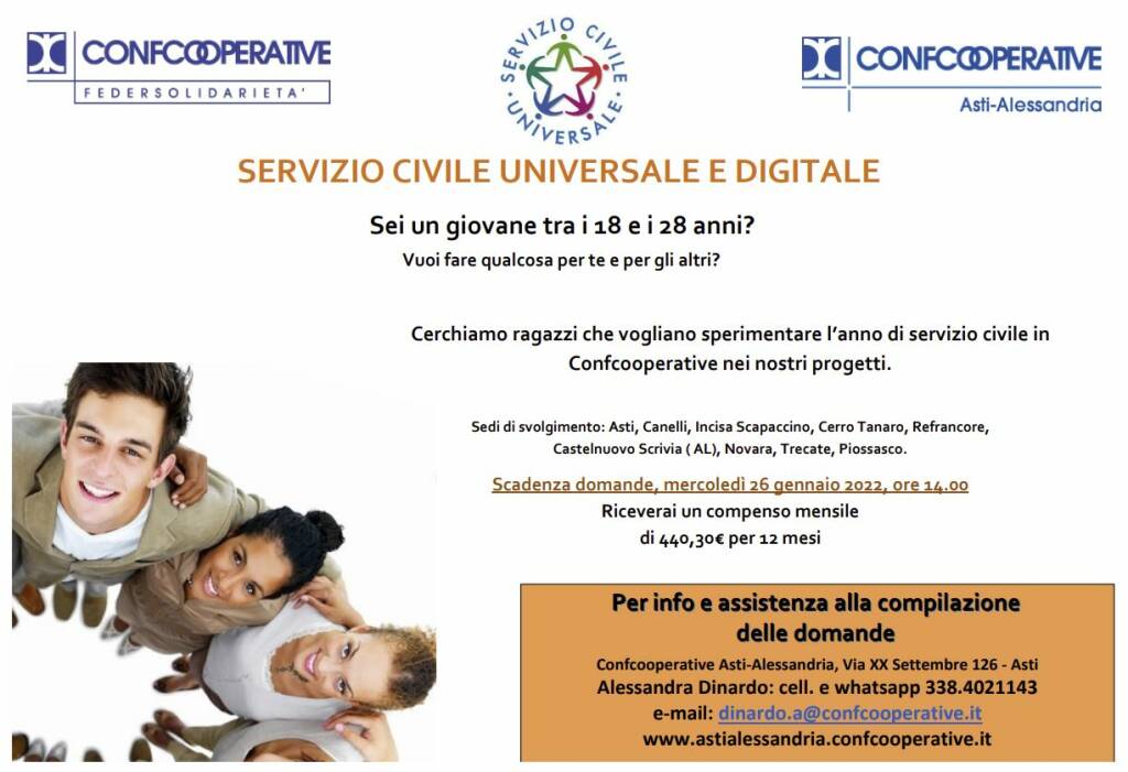 servizio civile confcooperative 2022