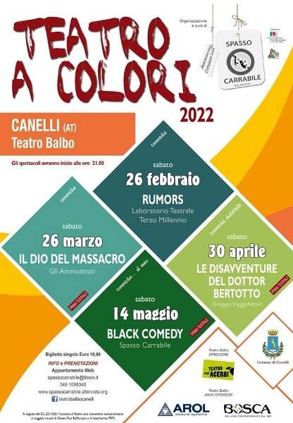 locandina teatro a colori