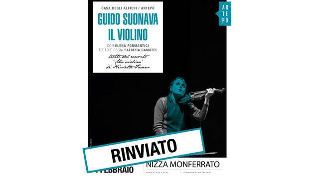 rinvio spettacolo guido suonava il violino nizza