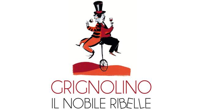 Grignolino, il Nobile Ribelle logo con disegno gabriele sanzo