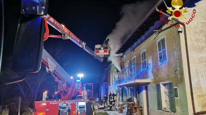 Incendio castel boglione