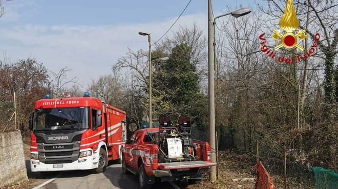 incendio sessant località san grato