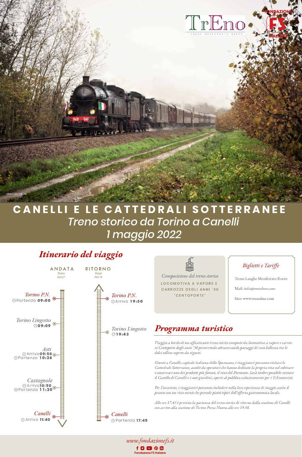 treno storico canelli 1° maggio 2022