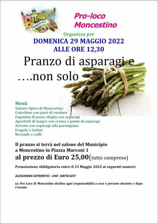 Asparagi e non solo con la pro loco a Moncestino