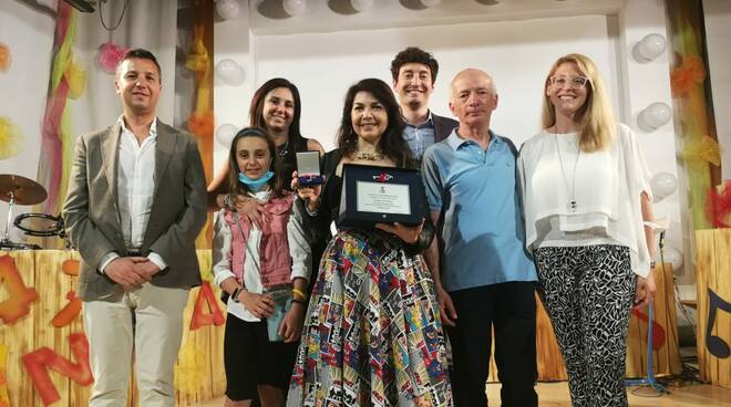 Cristina d'avena festeggiata a San Damiano d'Asti 