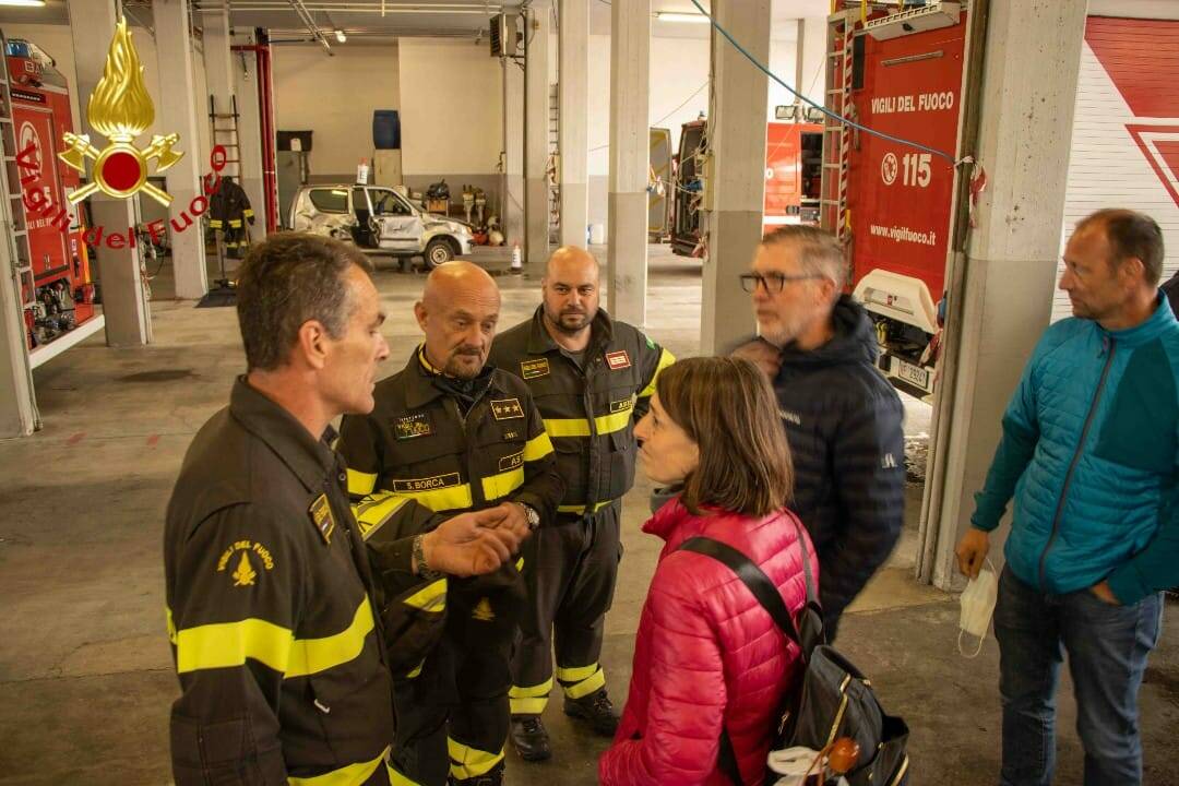 visita vigili del fuoco Centrale nucleare di Gosgen al comando provinciale asti