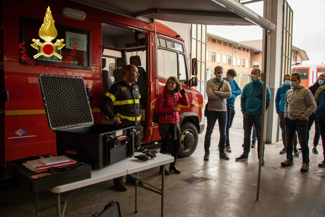 visita vigili del fuoco Centrale nucleare di Gosgen al comando provinciale asti