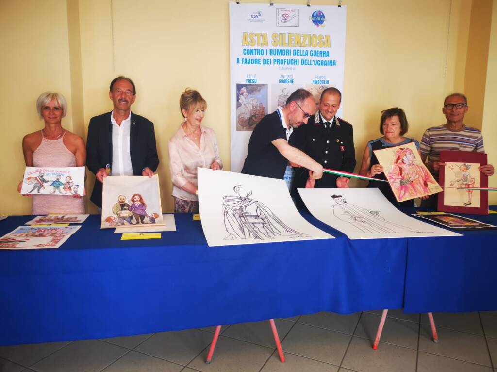 Inaugurazione Asta silenziosa a favore dei profughi ucraini dell'associazione "Il Dono del Volo"