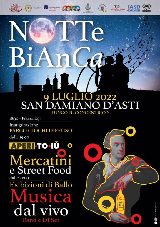 notte bianca san damiano d'asti