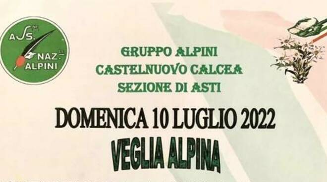 veglia alpini castelnuovo calcea