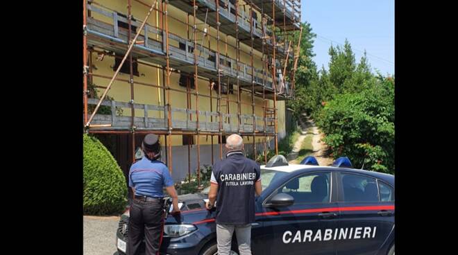 Controlli Carabinieri cantieri 