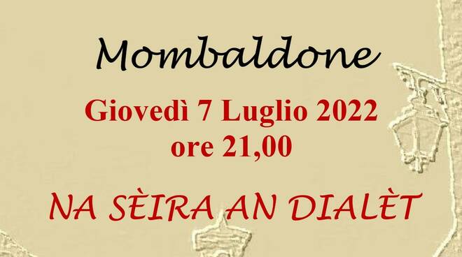 SERATA DI POESIA DIALETTALE E MUSICA A MOMBALDONE