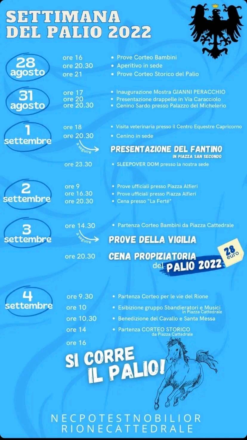 eventi palio cattedrale 2022