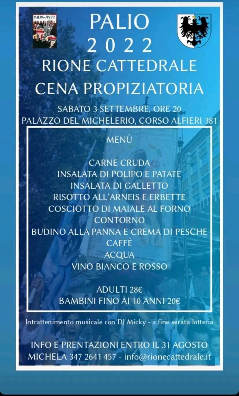 eventi palio cattedrale 2022