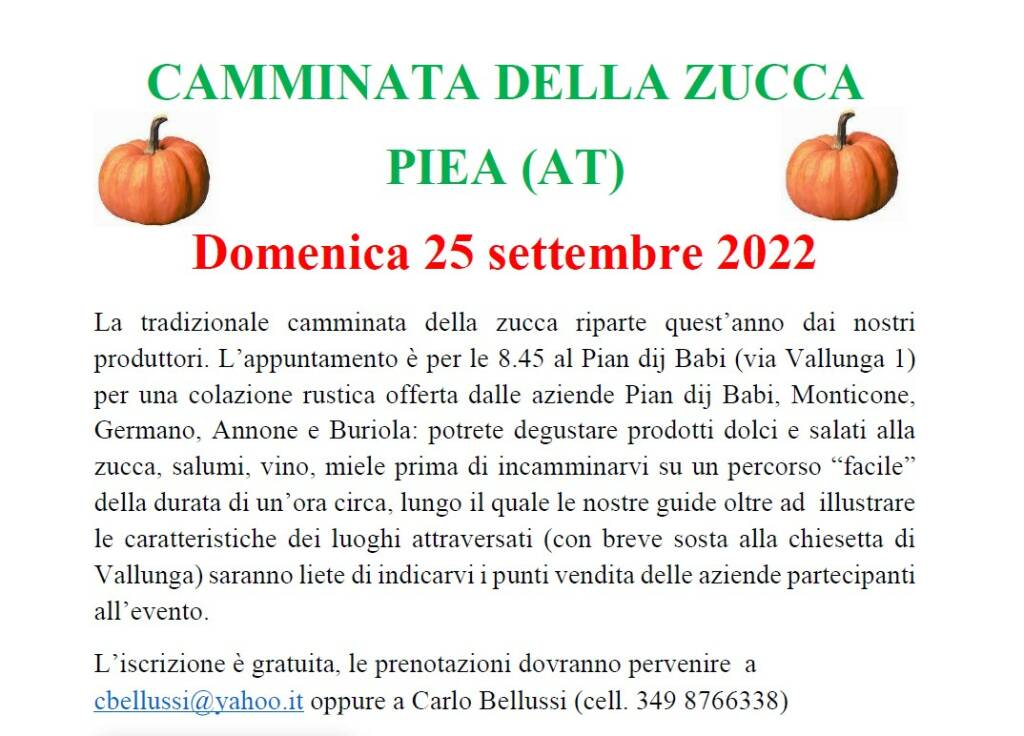 Camminata della zucca