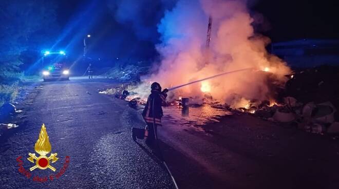 incendio in via guerra asti