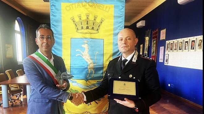 saluto sindaco canelli capitano caprio