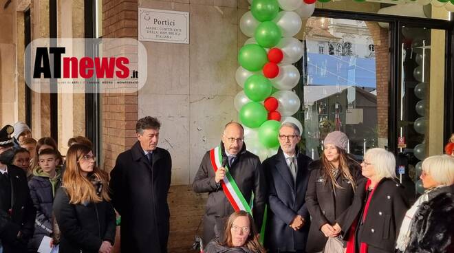 inaugurazione  portici madri Costituenti 