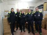 Protezione civile di Castelnuovo Belbo a Nizza Monferrato per la raccolta Alimentare