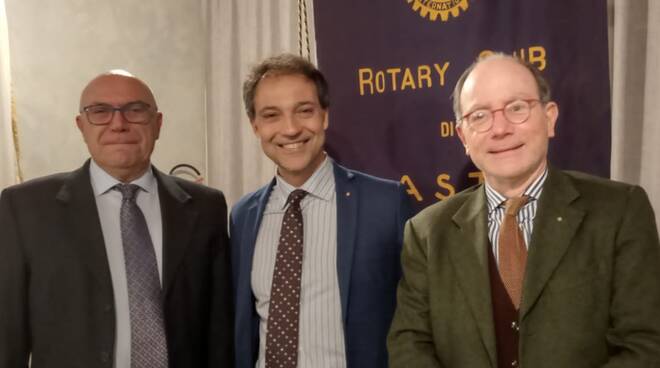 Luigi Florio, Alberto Bazzano e Maurizio Mela rotary club asti