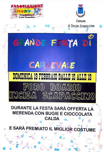 carnevale incisa scapaccino