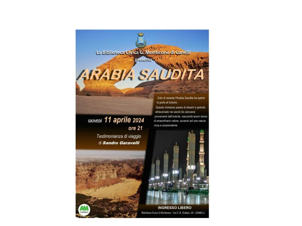 incontro arabia saudita biblioteca canelli