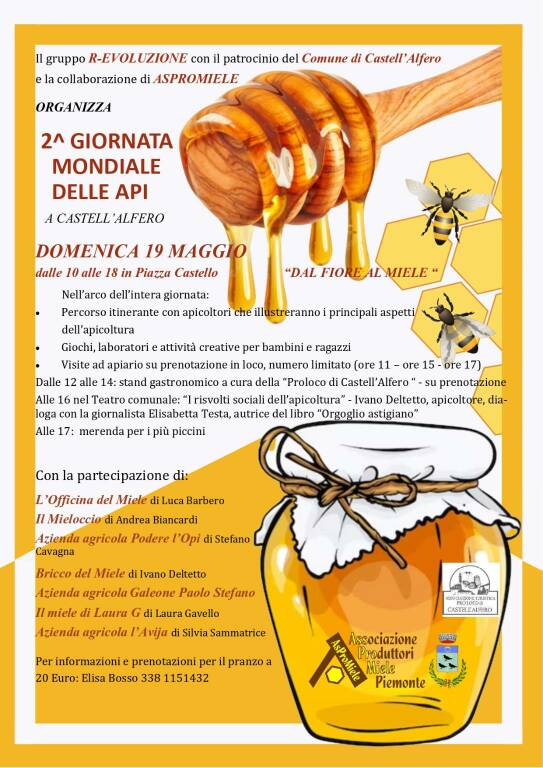 giornata mondiale della api castell'alfero